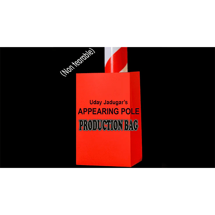APPEARING POLE BAG RED (Gimmicked / No Tear) by Uday Jadugar - Trick