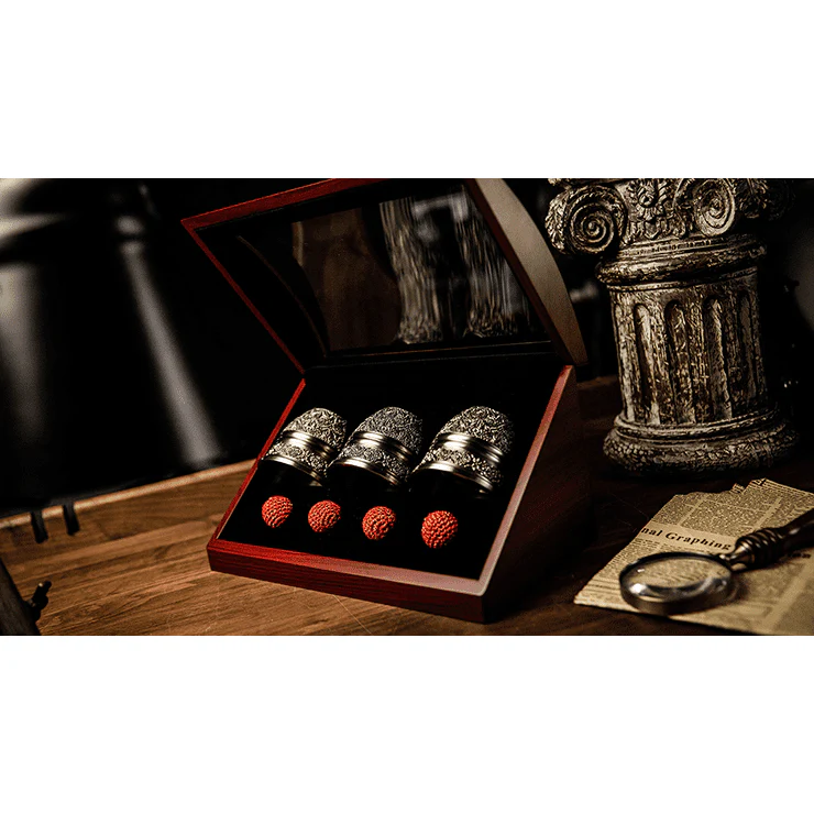 Artisan Engraved Cups and Balls in Display Box by TCC - Trick - Image 2
