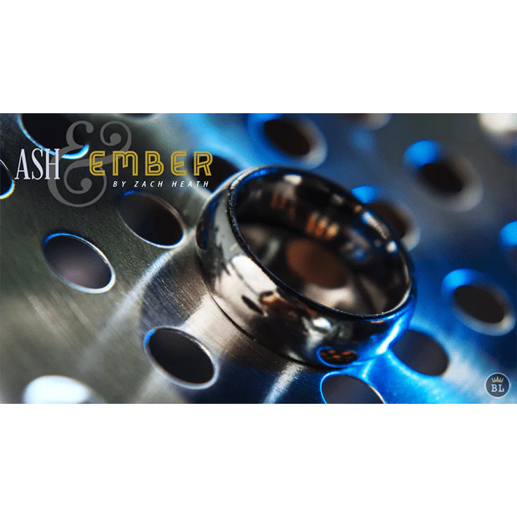Ash and Ember Silver Curved Size 12 (2 Rings) by Zach Heath - Trick