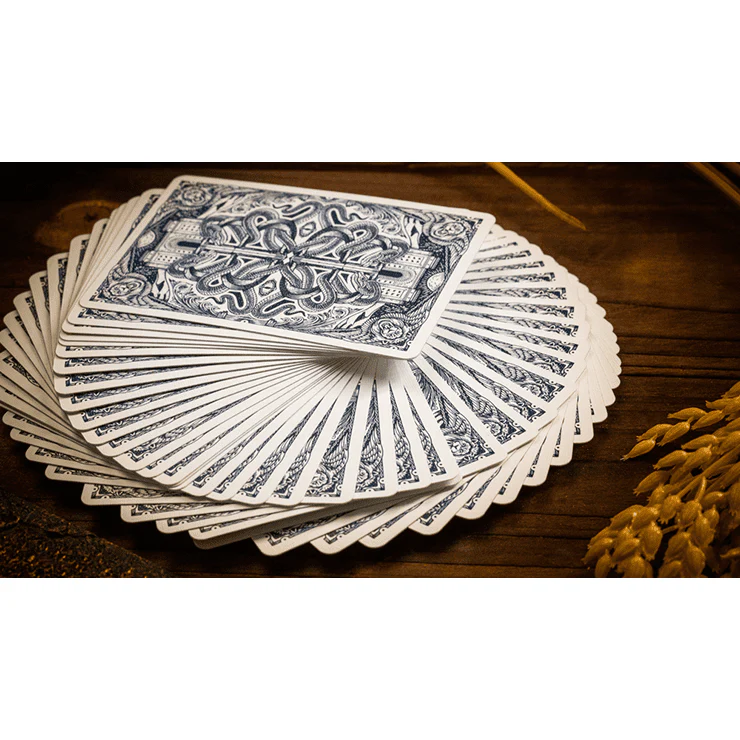 Babylon (Cerulean Blue) Playing Cards by Riffle Shuffle - Image 2