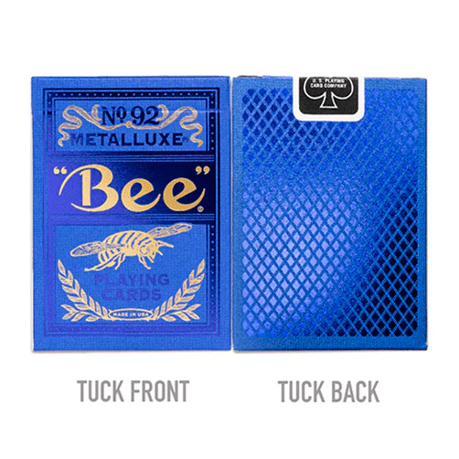 Bee Blue MetalLuxe Playing Cards by US Playing Card - Image 2