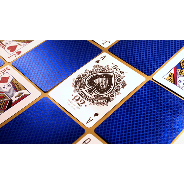 Bee Blue MetalLuxe Playing Cards by US Playing Card - Image 3