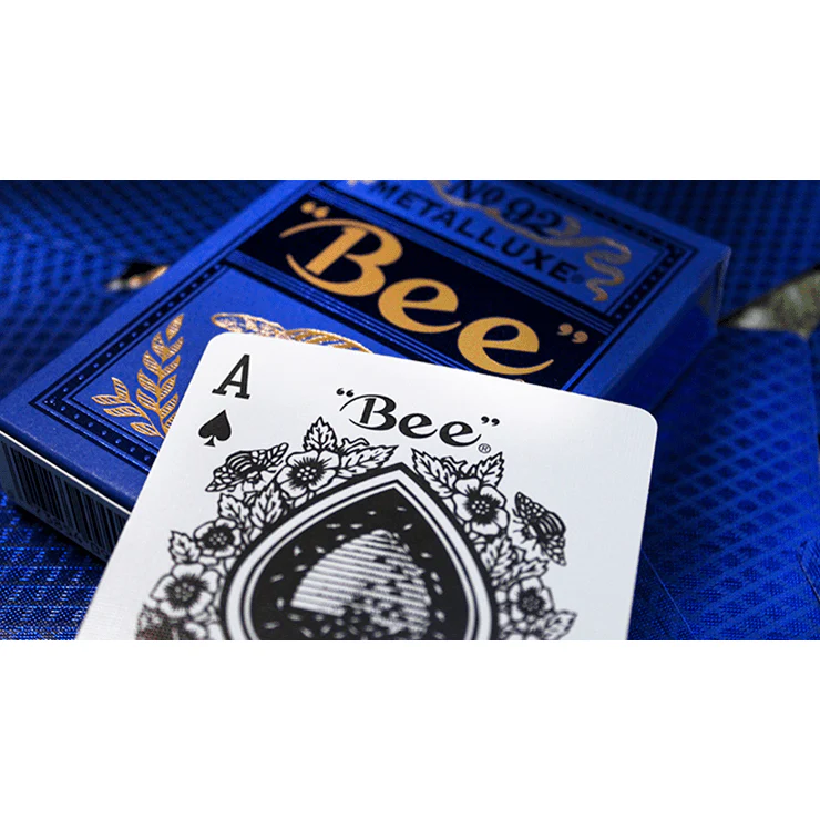 Bee Blue MetalLuxe Playing Cards by US Playing Card - Image 4