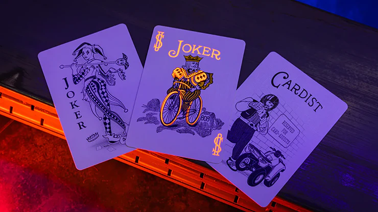 Bicycle Neon Solar-Orange Rider Back Playing Cards - Image 4