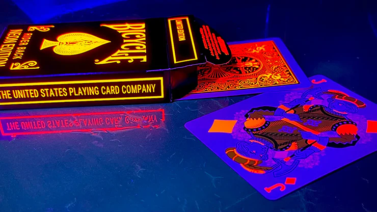 Bicycle Neon Solar-Orange Rider Back Playing Cards - Image 5