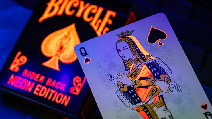 Bicycle Neon Solar-Orange Rider Back Playing Cards - Image 6