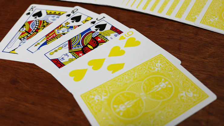 Bicycle Yellow Playing Cards by US Playing Cards Co - Image 4