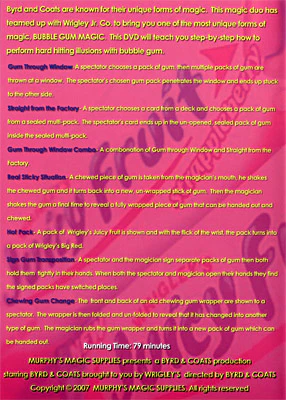 Bubble Gum Magic by James Coats and Nicholas Byrd - Volume 1 - DVD - Image 2