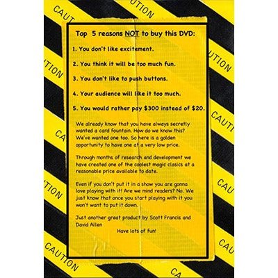 Build Your Own Card Fountain For Under $20 by David Allen and Scott Francis - DVD - Image 2