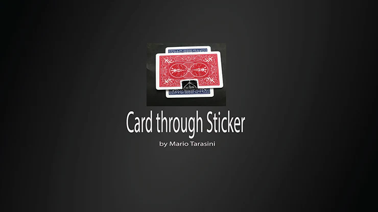 Card through Sticker by Mario Tarasini video DOWNLOAD
