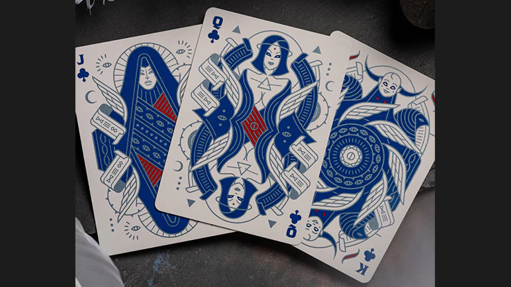 Celestial Noesis Playing Cards by Giovanni Meroni(Blue) - Image 2