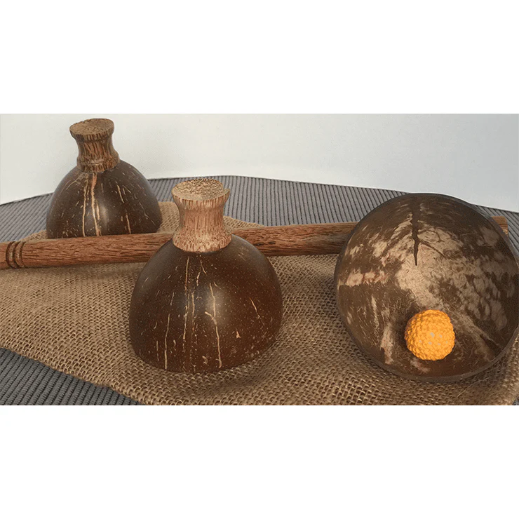 Cheppum Panthum Coconut Shell Cups and Wand set by Gary Kosnitzky - Trick - Image 3