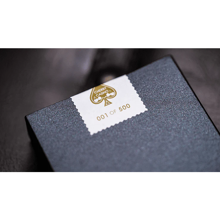 Cherry Casino House Deck (Monte Carlo Black and Gold) Playing Cards by Pure Imagination Projects - Image 5