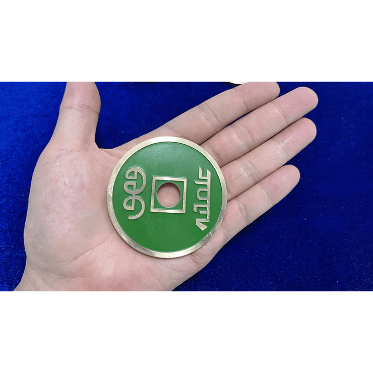 CHINESE COIN GREEN JUMBO by N2G - Trick - Image 2