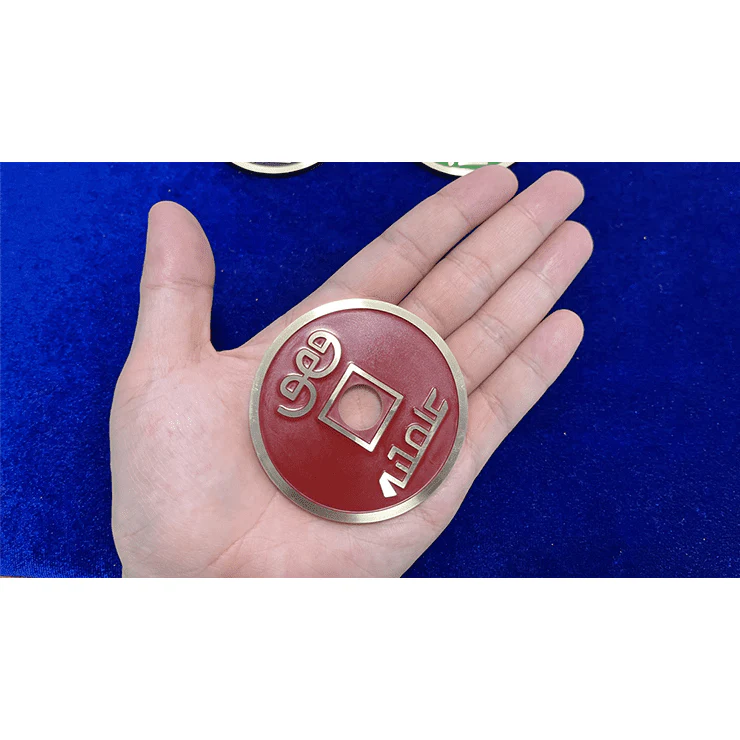 CHINESE COIN RED JUMBO by N2G - Trick - Image 2
