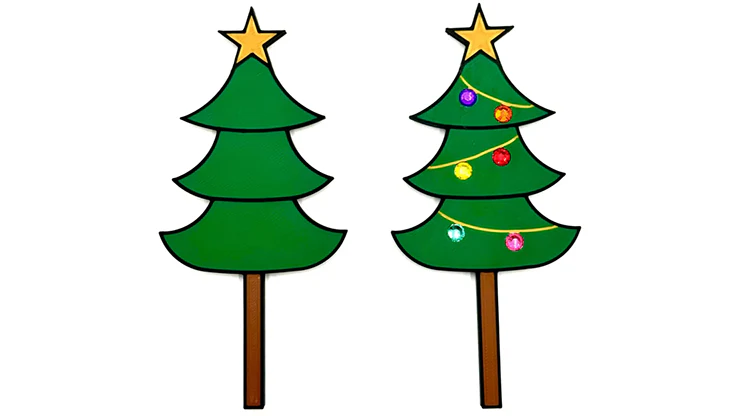 Christmas Tree Paddle Set by HP Creations & Ed Alonzo