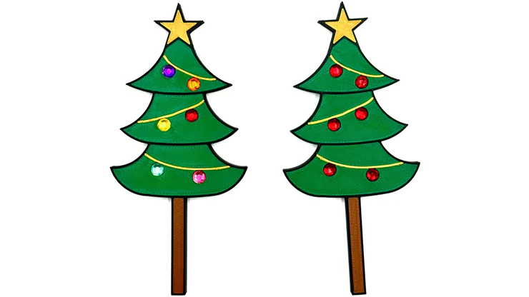 Christmas Tree Paddle Set by HP Creations & Ed Alonzo - Image 2