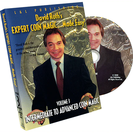 David Roth's Expert Coin Magic Made Easy Vol 3 (Intermediate to Advanced) - DVD