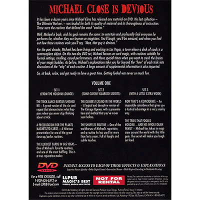 Devious Volume 1 by Michael Close and L&L Publishing - DVD - Image 2