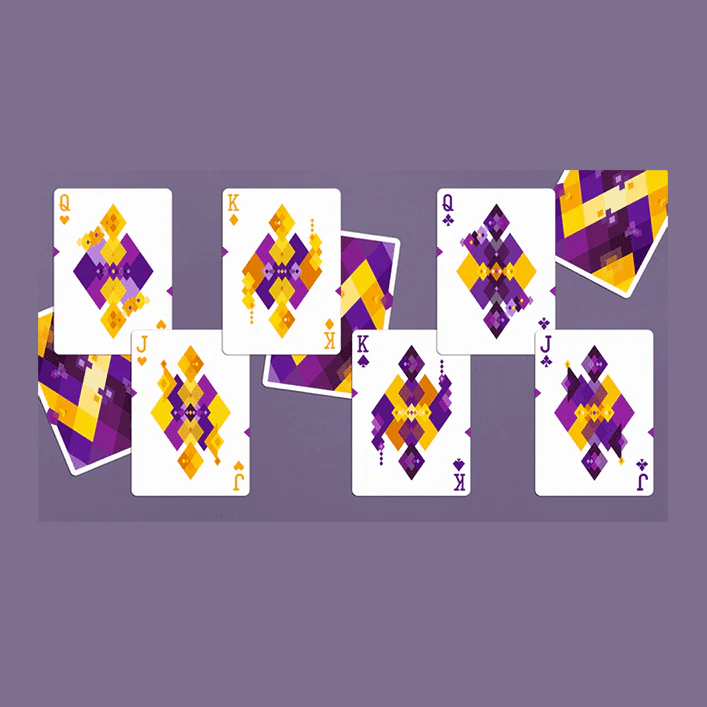 Diamon Playing Cards N° 14 Purple Star Playing Cards by Dutch Card House Company - Image 2