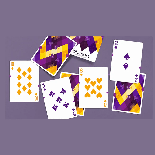 Diamon Playing Cards N° 14 Purple Star Playing Cards by Dutch Card House Company - Image 3