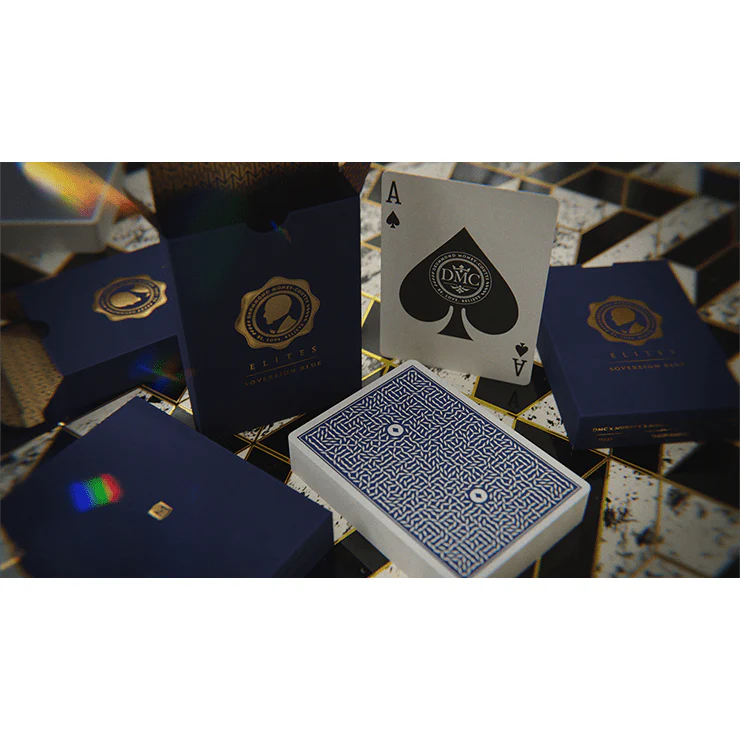 DMC ELITES: V4 Sovereign Blue Playing Cards - Image 6