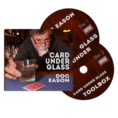 Doc Eason Card Under Glass (2 DVD set) by Kozmomagic - DVD