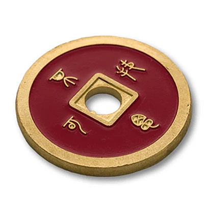 Dollar Size Chinese Coin (Red) by Tango (CH032) - Image 2