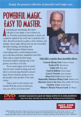 Easy to Master Card Miracles Volume 8 by Michael Ammar - DVD - Image 2