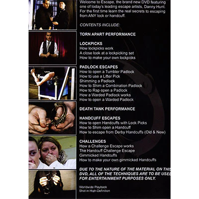Escape Vol. 1 by Danny Hunt & RSVP - DVD - Image 2