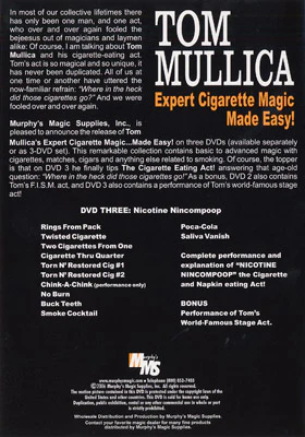 Expert Cigarette Magic Made Easy - Vol.3 by Tom Mullica - DVD - Image 2