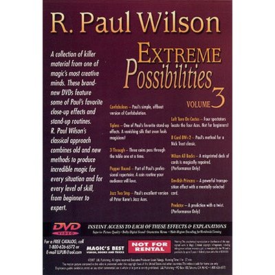 Extreme Possibilities Volume 3 by R. Paul Wilson - DVD - Image 2