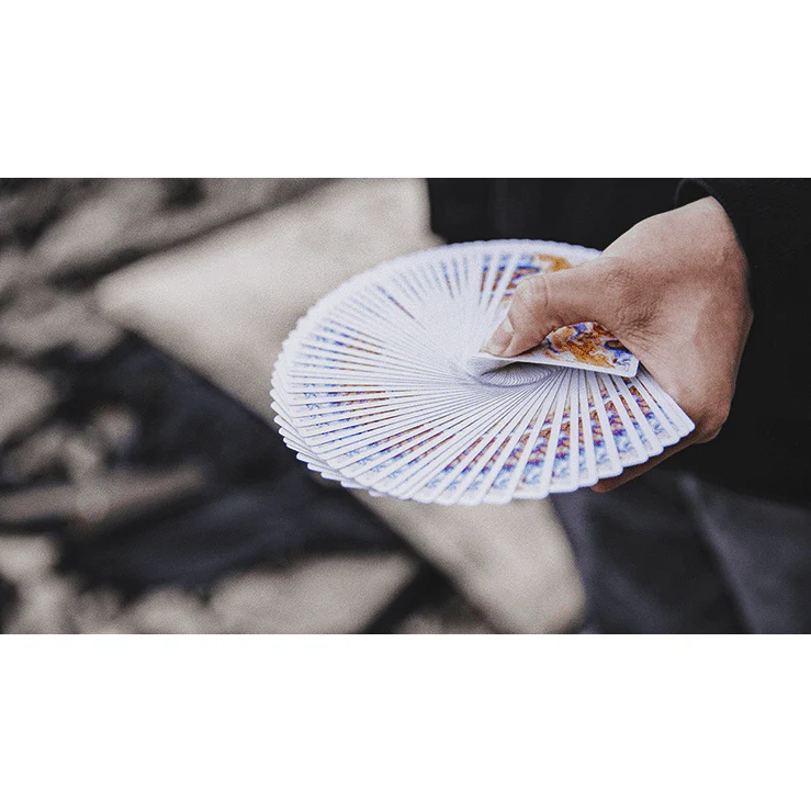 Fluid Art Orange (Cardistry Edition) Playing Cards - Image 2