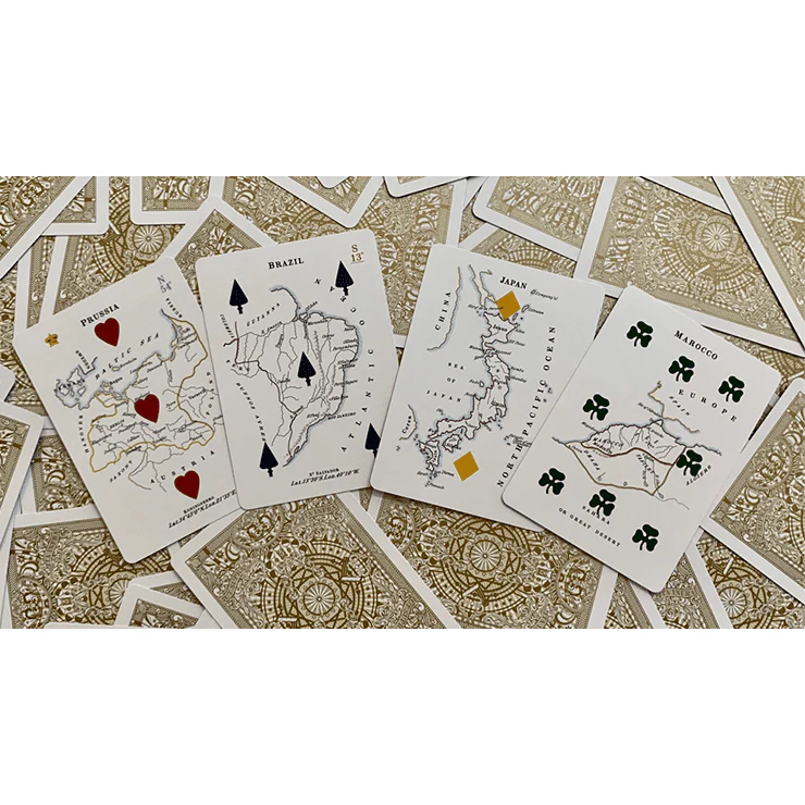Gilded Geographical Hodges Playing Cards - Image 5