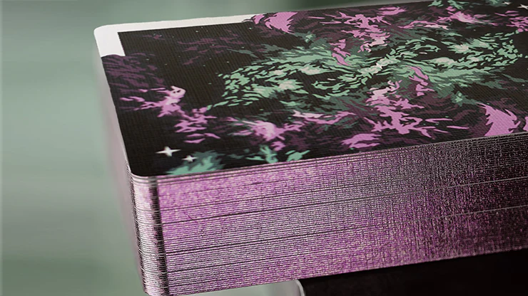 Gilded Nebula Stellar Purple Playing Cards(purple star)