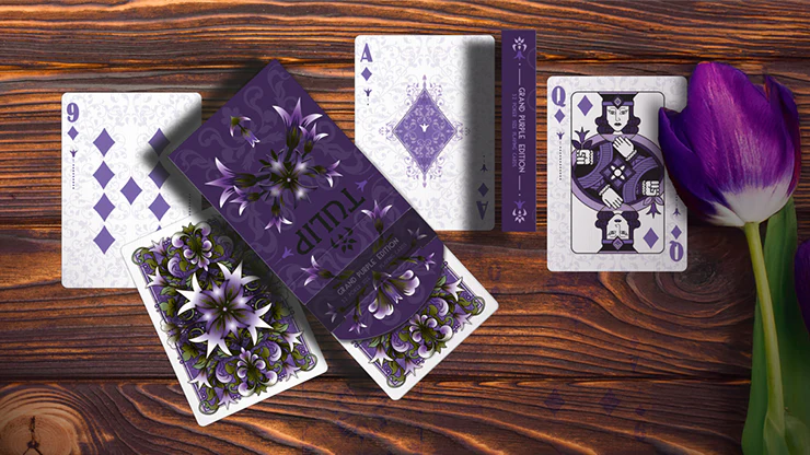 Grand Tulip Purple Playing Cards by Dutch Card House Company - Image 2