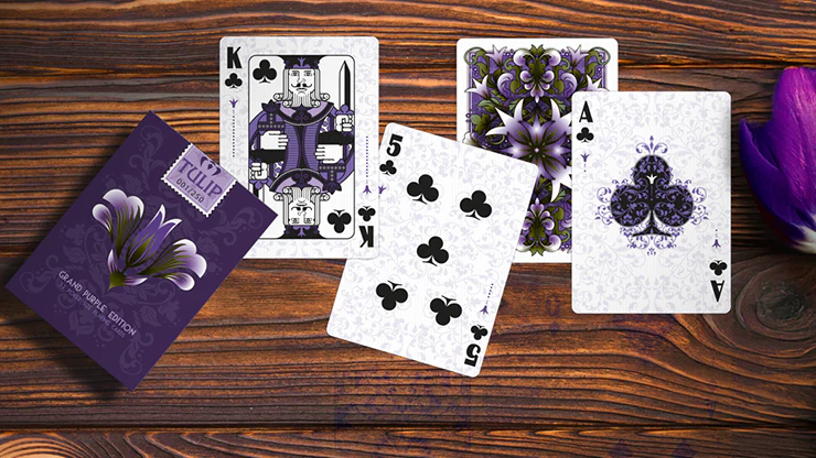 Grand Tulip Purple Playing Cards by Dutch Card House Company - Image 5