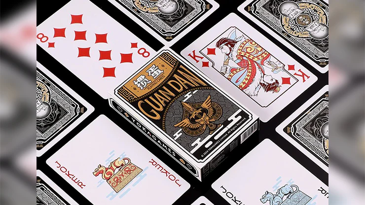 GUAN DAM -Warriors of the Three Kingdoms (Black) Playing Cards by YOKAGAME - Image 4