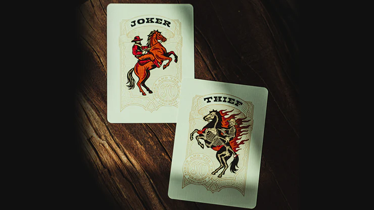 Gunslingers Poker (Red) Playing Cards - Image 4