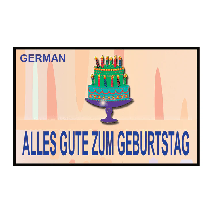 HAPPY BIRTHDAY TORN AND RESTORED (German) 25 PK. by Uday's Magic World - TRICK