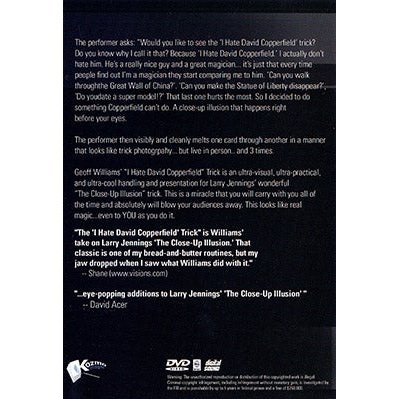 I Hate David Copperfield Trick by Geoff Williams - DVD - Image 2