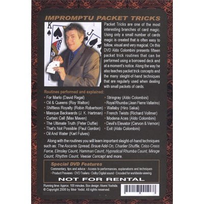 Impromptu Packet Tricks by Aldo Colombini - DVD - Image 2