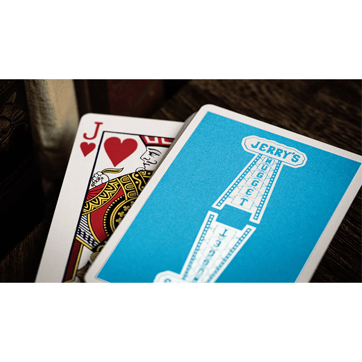 Jerry's Nugget (Icey Blue) Marked Monotone Playing Cards - Image 6
