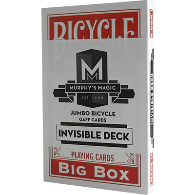 Jumbo Invisible Deck Bicycle (Red) - Trick