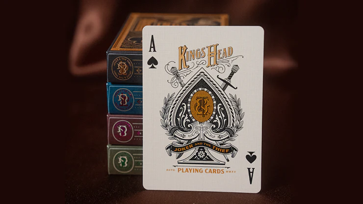 Kings Head (Purple and Rose) Playing Cards by Joker and the Thief - Image 5