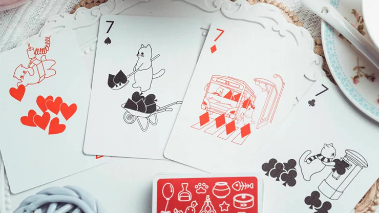 Kitten Diary - Red Limited Edition Playing Cards by ACPC - Image 2