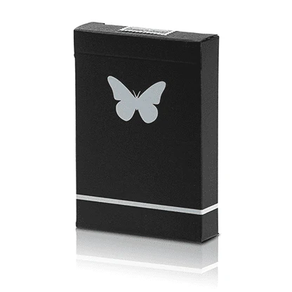 Limited Edition Butterfly Playing Cards Marked (Black and White) by Ondrej Psenicka - Image 2