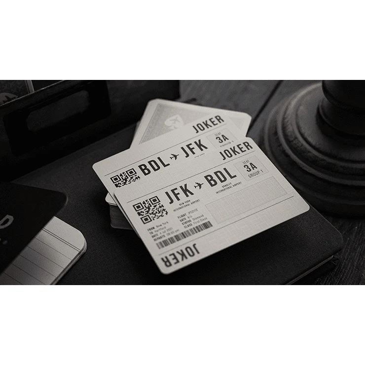 Lounge Edition in Jetway (Silver) by Jetsetter Playing Cards - Image 3