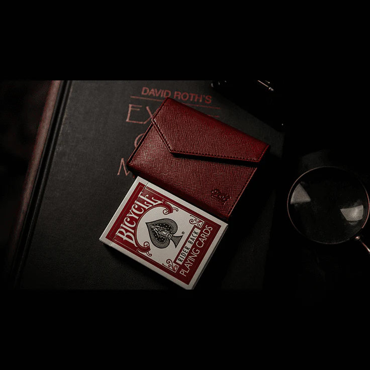 Luxury Leather Playing Card Carrier (Red) by TCC - Trick - Image 6