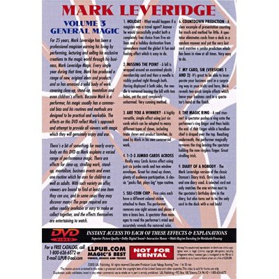 Magic Of Mark Leveridge Vol.3 General Magic by Mark Leveridge - DVD - Image 2